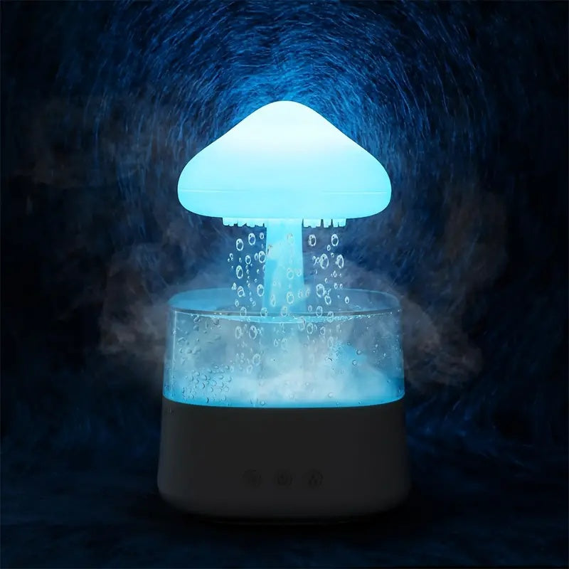 Rain Cloud Humidifier Mushroom Humidifier Cloud Diffuser with Adjustable LED Lights & Remote Control