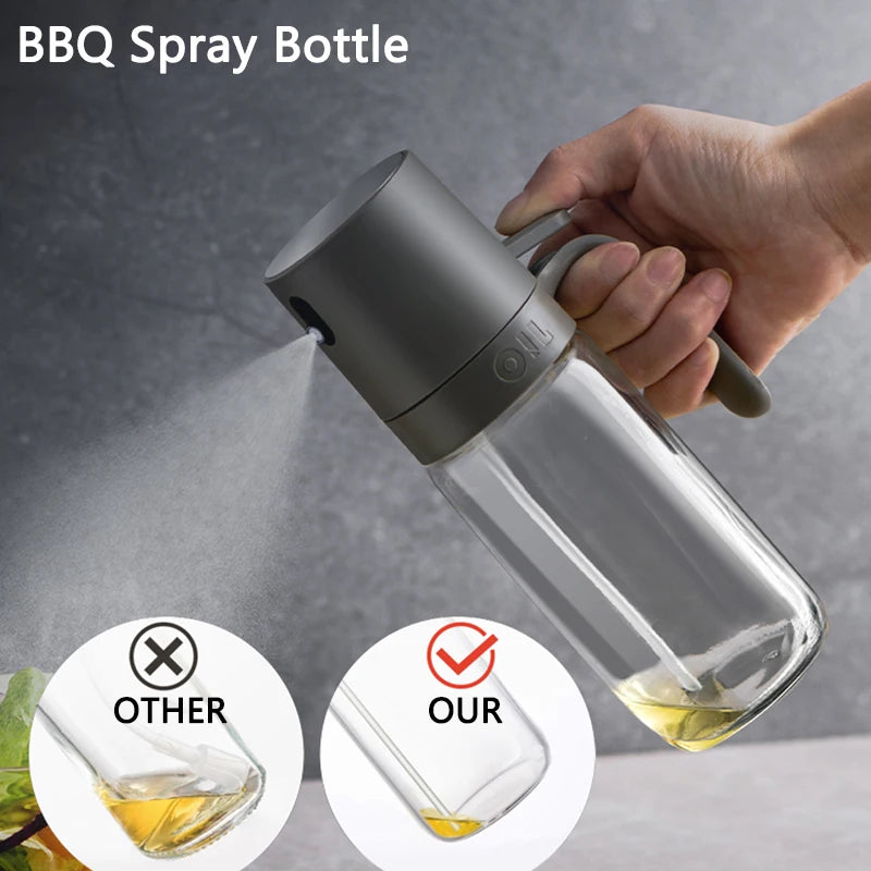 250ml Oil Spray Bottle – High Borosilicate Glass for Cooking, Air Fryer, Salad & Baking