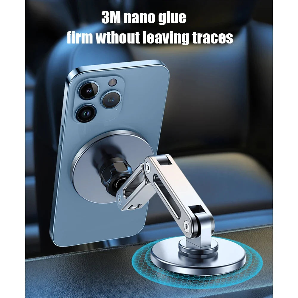 Magnetic Suction Mobile Phone Holder Is Suitable For Tesla Magnet Suspended Screen Cars With 360 Degree Rotating Aluminum Alloy