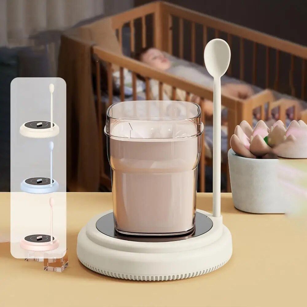 USB Charging Electric Milk Coffee Blender Automatic with Spoon Magnetic Stirrer Magnetically Levitated Stirring Capsule