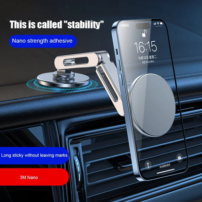 Magnetic Suction Mobile Phone Holder Is Suitable For Tesla Magnet Suspended Screen Cars With 360 Degree Rotating Aluminum Alloy