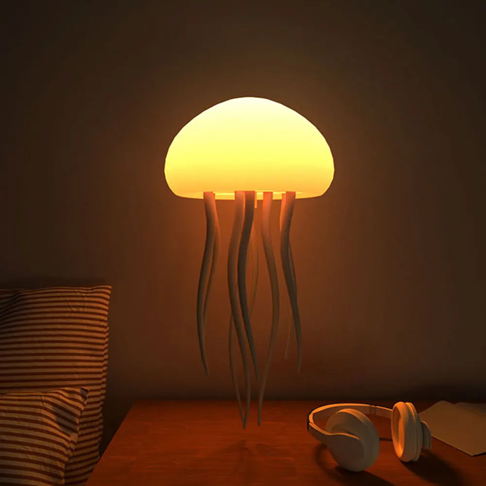 Voice-Controlled Jellyfish Pendant Light with Type-C Charging – Creative Gift for Kids & Holidays