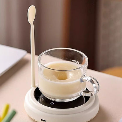 USB Charging Electric Milk Coffee Blender Automatic with Spoon Magnetic Stirrer Magnetically Levitated Stirring Capsule