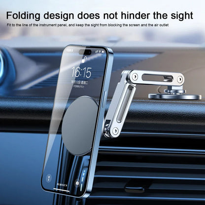 Magnetic Suction Mobile Phone Holder Is Suitable For Tesla Magnet Suspended Screen Cars With 360 Degree Rotating Aluminum Alloy