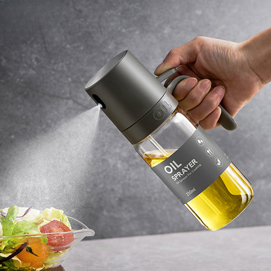 250ml Oil Spray Bottle – High Borosilicate Glass for Cooking, Air Fryer, Salad & Baking